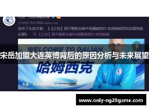 宋岳加盟大连英博背后的原因分析与未来展望