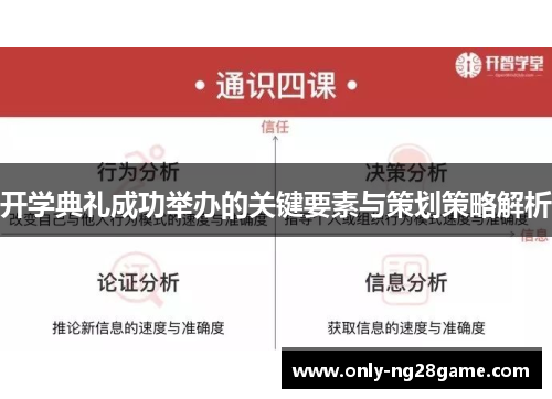 开学典礼成功举办的关键要素与策划策略解析